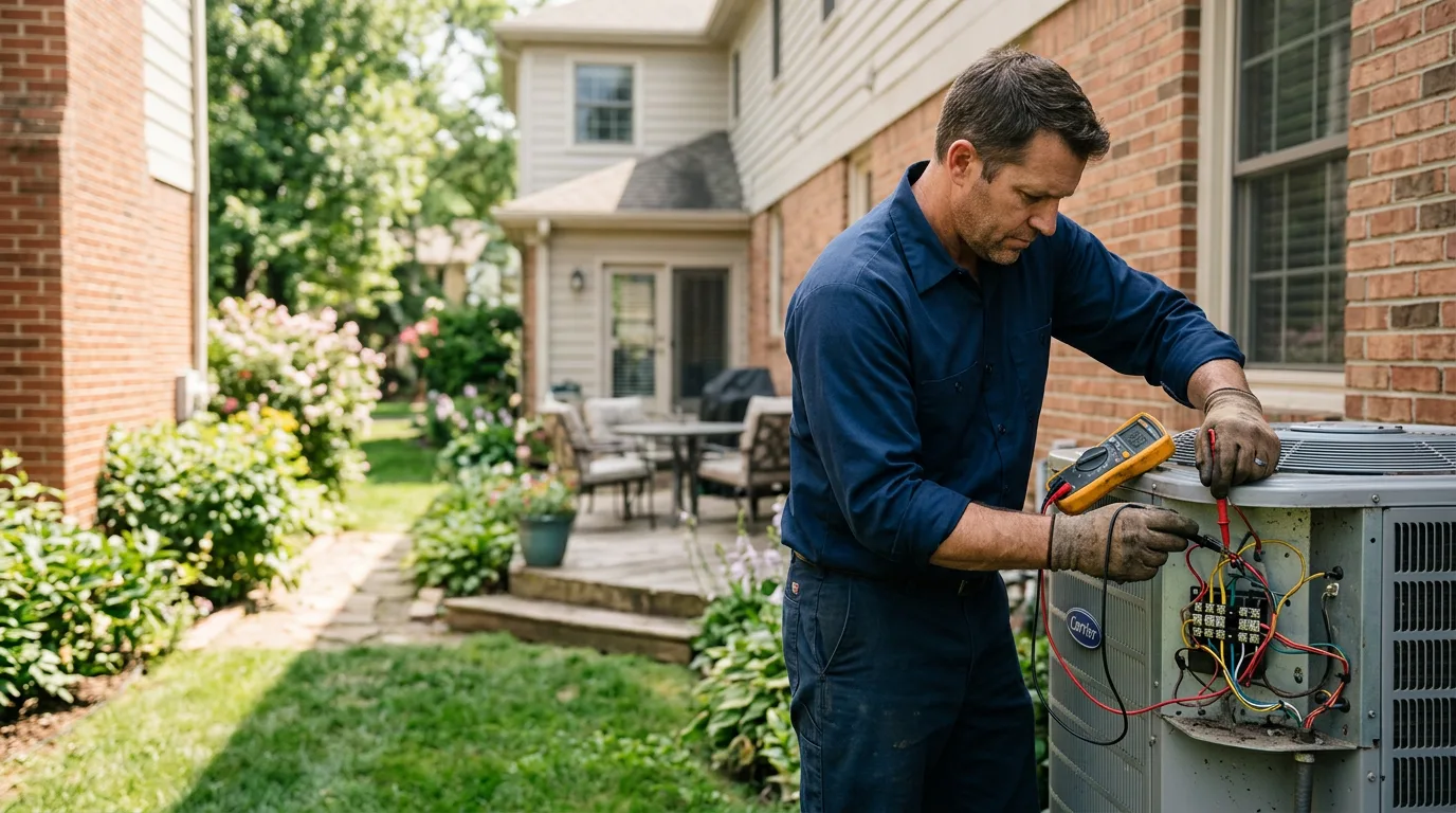 HVAC technician working near Rolla, KS